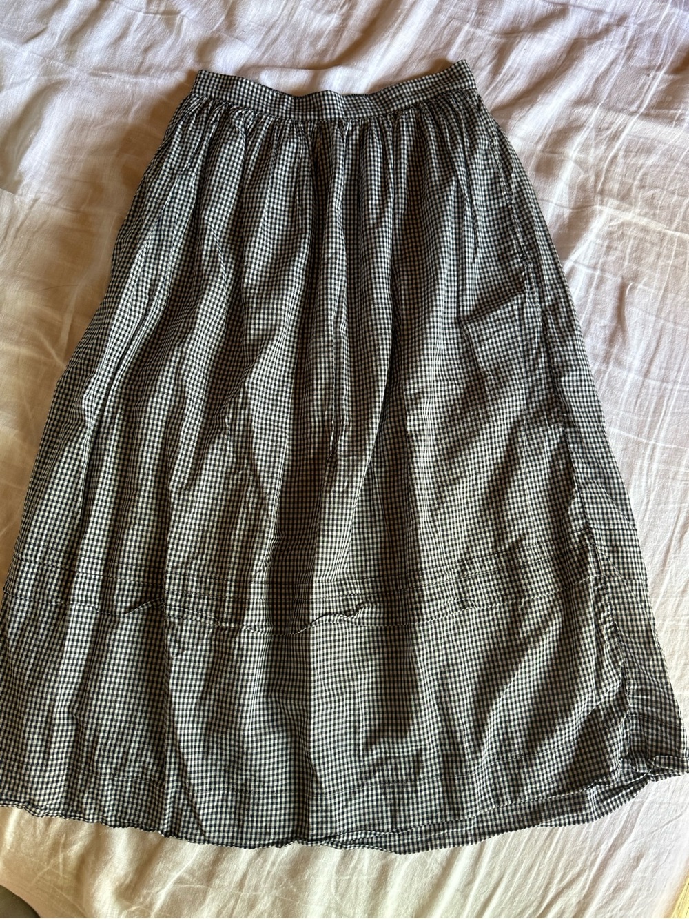 GAP X Doen Gingham Midi Skirt